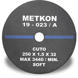 CUTO-S Ø250 mm (1 paket, 10 adet)
