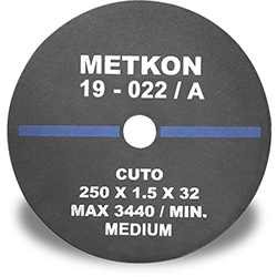 CUTO-M Ø250 mm (1 paket, 10 adet)
